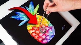 EASY Pineapple Chain Art Anyone Can Try! | AB Creative Tutorial