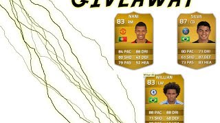 FIFA 14 ULTIMATE TEAM - GIVEAWAY - Thiago Silva 87 Nani 83 Willian 83