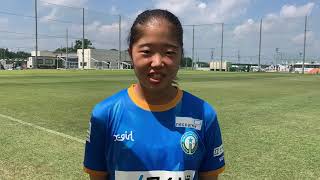 2021JCY女子U-18　マイナビ仙台　宗形 みなみ  選手試合後インタビュー（8/2　グループステージ1日目）