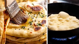 Naan - fluffy and chewy!