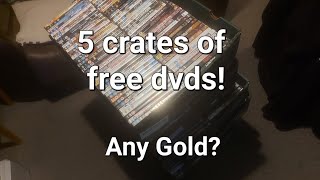 5 crates of free dvds - Any gold?