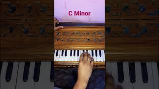 C Minor Scale Harmonium Notes | #shorts #Scale