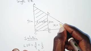 Similarity and enlargement maths.