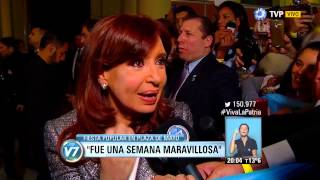 Cristina Kirchner: "Fue una semana maravillosa" #SemanaDeMayo