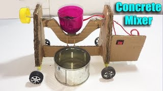 How to make a Concrete Mixer Machine DIY at Home - Life Hacks