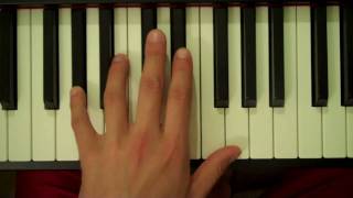 How To Play an Ab Minor Major 7th Chord on Piano (Left Hand)