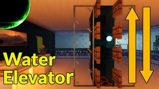 How to Make a Two-Way, Multi-Floor Water Elevator | Minecraft Redstone Engineering Tutorial