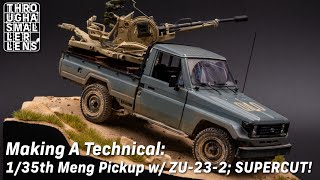 Making A Scale Model Technical - SUPERCUT! - Meng's Pickup with ZU-23-2 in 1/35th