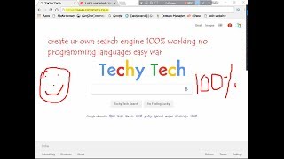 Create Your Own Search Engine like Google Without any Programming languages || By Techy Tech