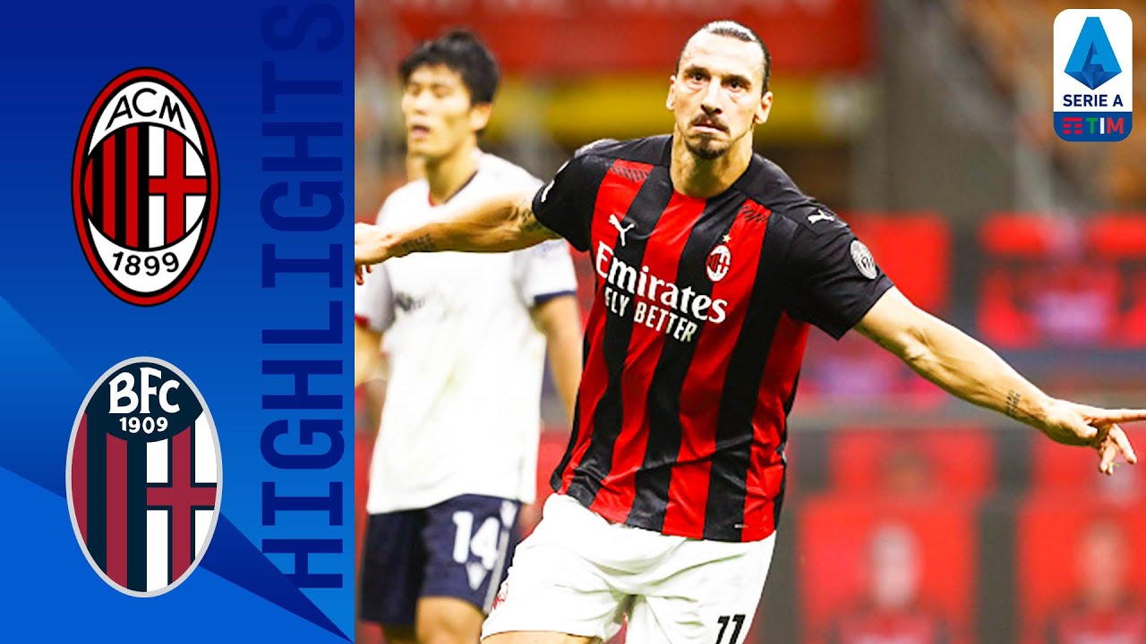 Milan 2-0 Bologna | Ibrahimović Scores Twice For Hosts! | Serie A TIM ...