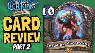 THADDIUS IS SCARY!! New Priest & Hunter cards! | Return to Naxxramas Review #2