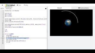 How can you model the motion of a satellite around the Earth?