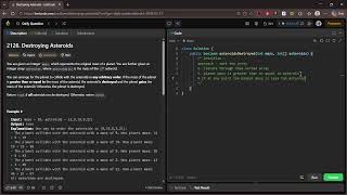 2126. Destroying Asteroids | Leetcode | java | easy explain