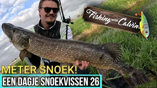 METER SNOEK IN DE POLDER - Een dagje snoekvissen 26