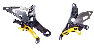 Ducabike adjustable rearset for Ducati Monster powered by carbonworld.de