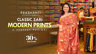 Semi Crepes - Panel Style Prints | Women's Day Sale - Upto 30% OFF | Prashanti | 6 Mar 25