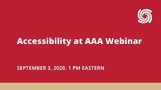 Accessibility at AAA