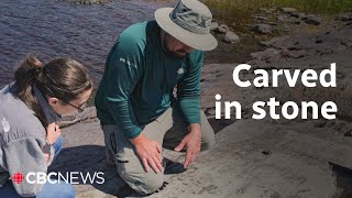 Touring Mi'kmaw petroglyphs at Kejimkujik National Park