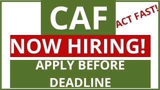 Nigeria Jobs 2020:CAF Now Hiring!