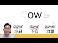 零基礎必學！看到英文單字就會念，自然發音法 l6.1：oi oy ou ow 字組