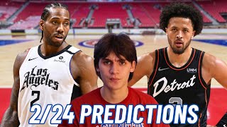 NBA PREDICTIONS \u0026 BEST BETS 2/24!