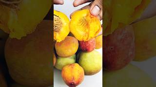 Peach 🍑 आडू satisfying video #shorts 😋☺️