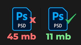 Como Reduzir o Tamanho do Arquivo PSD do Photoshop (a maneira CORRETA)