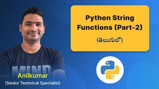 P106 - Python String Functions (Part-2) [తెలుగు]