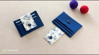 Card Wallet w/ Flap💳✨| DIY | Quick and Easy Sewing