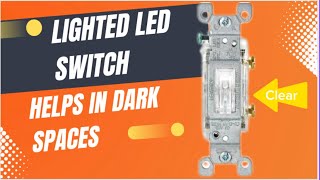 Cool LED lighted switch review . Single pole switch is illuminated.