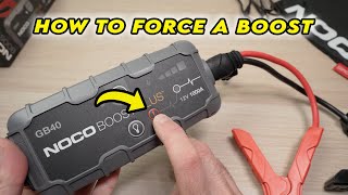 NOCO Boost GB40: How to Manual Override (Force a Boost When Battery is Below 2 Volts)