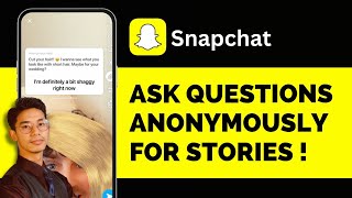 How To Ask Questions On Snapchat | Share Anonymous Questions On Snapchat Story !