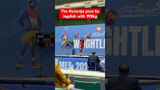 The Nataraja pose by Jagdish with 193kg | 38th Uttarakhand National Games 2025 #nationalgames2025