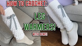 How to Crochet Leg Warmers Tutorial! | Cozy and Trendy