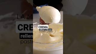 CREMA diplomática para rellenar y decorar pasteles #shortvideo #cortos #cremapastelera #chantilly