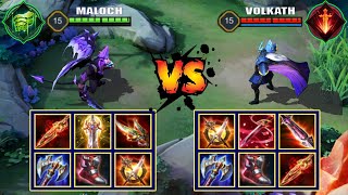 MALOCH FULL DAME vs VOLKATH FULL DAME | FULL BUILD FIGHT | Arena of Valor /AOV/ROV