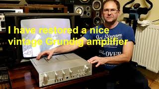 Grundig V2000 amplifier restoration repair test