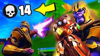 eu fiz 14 kills no modo thanos fortnite battle r - lupa mapa do tesouro fortnite