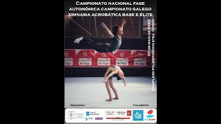 Campionato Nacional Fase Autonómica Campionato Galego Ximnasia Acrobática Base e Élite Sabado Mañan