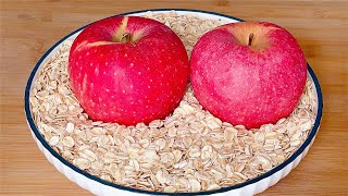 苹果别再直接吃了，教你一个养生新吃法，加一碗燕麦，常吃身体棒 ， Chinese Apple Oats Recipe，苹果燕麦