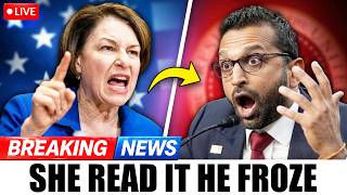 Amy Klobuchar Reads Kash Patel's Own Words Until The Room Goes Silent