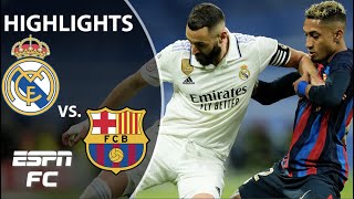 🔥 El Clasico Tensions 🔥 Real Madrid vs. Barcelona | Copa Del Rey Highlights | ESPN FC