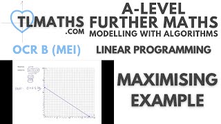 OCR MEI MwA I: Linear Programming: 04 Maximising Example