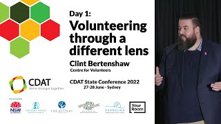 NSW CDAT State Conference 2022 - Day 1 - Session 7: Volunteering through a different lens