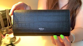 Unboxing Mulberry Croc Continental Wallet. ❤️❤️ || Always Sophie