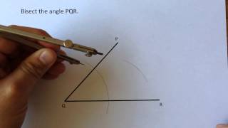Bisecting an angle