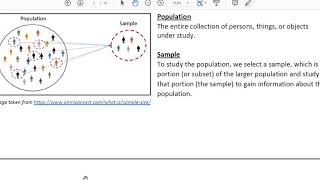 MAT118 1.1.1 Vocab Example (population, sample, parameter, statistic)