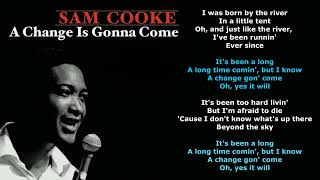 Sam Cooke - A Change Is Gonna Come {LYRICS}