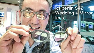 【メガネ出来上がり動画】ic! berlin S42 wedding 度付きミラーレンズ /iPhone Xで撮影・編集