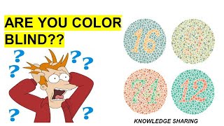 CAN YOU PASS THIS COLOR BLINDNESS TEST I ISHIHARA TEST #colourblindnesstest #Ishiharatest #EyeTest